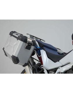 Zestaw: kufry boczne + stelaże PRO TRAX ADV SW-MOTECH 45/37 L do motocykla Honda CRF1100 L Africa Twin/ Adventure Sports (19-), CRF1100 L Africa Twin ES / Adventure Sport ES (23-) [pojemność 45 + 37L]