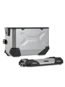 Zestaw: kufry boczne + stelaże PRO TRAX ADV SW-Motech CF Moto 450 MT (23-) srebrne [poj.: 45 +37l]