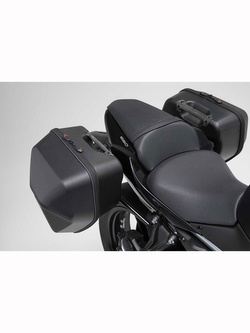Zestaw: kufry boczne plastikowe + stelaż URBAN ABS SW-MOTECH Kawasaki Ninja 650/ Z 650 (16-)[pojemność: 2 x 16,5l]