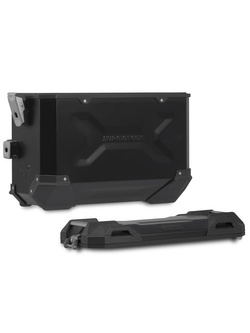 Zestaw: kufry boczne TRAX ADV + stelaże PRO 45/37 L SSw-Motech Aprilia Tuareg 660 (21-)/ Rally (24-) (pojemność 37 i 45 L) czarne