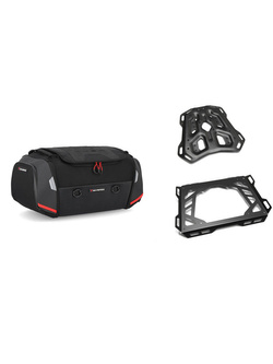 Zestaw: torba na tył Rackpack + stelaż Adventure-Rack SW-Motech Moto Guzzi V85 TT Strada (24-) [poj.: 32,0-42,0 l]