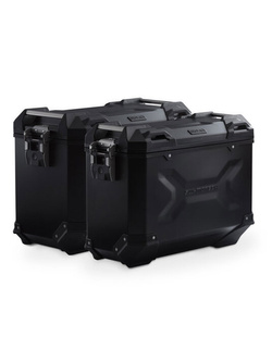 Zestaw: kufry boczne TRAX ADV + stelaże PRO 45/37 L SSw-Motech Aprilia Tuareg 660 (21-)/ Rally (24-) (pojemność 37 i 45 L) czarne