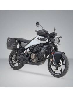 Zestaw sakw bocznych Legend Gear LC2 ze stelażami SW-Motech Husqvarna Svartpilen/ Vitpilen 401 (23-) czarno-brązowe [poj.: 2 x 13,5 L]