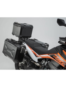 Zestaw: kufry boczne 45/37 + kufer centralny + stelaże TRAX ADV SW-MOTECH do motocykla KTM 790 Adventure/R [19-], Adventure 890 / R [21-], 890 SMT [23-]