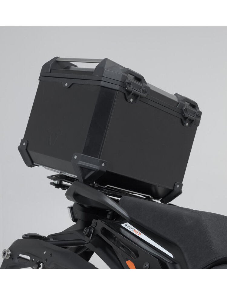 Zestaw: kufry boczne + kufer centralny TRAX ADV + stelaże SW-MOTECH do motocykla KTM 1290 Super Adventure / S / R (21-) czarne