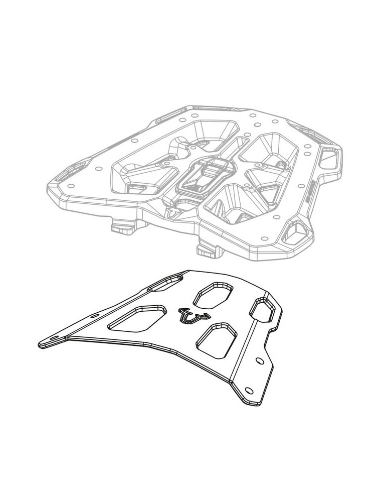 Stelaż pod kufer centralny SW-MOTECH Street-Rack Suzuki DL 650 V-Strom / XT (16-)
