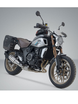 Zestaw sakw bocznych LEGEND GEAR LC2 Black Edition ze stelażami SW-MOTECH do CFMoto 700CL-X Heritage (22-) [pojemność: 2 x 13,5 L]