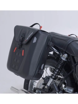 Sakwy motocyklowe wodoodporne SysBag WP M/M SW-Motech + stelaże SLC Kawasaki Meguro S1 (25-)/ W 230 (24-) [poj.: 2 x 17-23l]