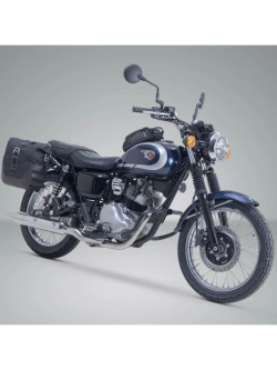 Zestaw sakw bocznych Legend Gear LC2 ze stelażami SW-Motech Kawasaki W 230 (24-)/ Meguro S1 (25-) czarno-brązowe [poj.: 2 x 13,5 L]