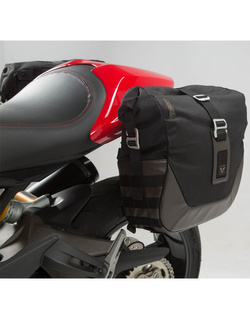 Zestaw sakw bocznych Legend Gear LC2/LC1 ze stelażami SW-MOTECH Ducati Monster 1200/S (16-) czarno-brązowych