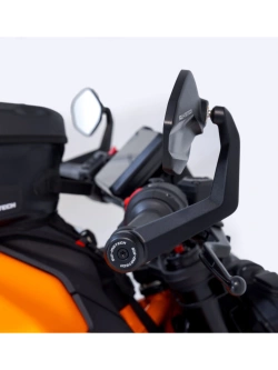 Lusterka motocyklowe Sw-Motech Sport na koniec kierownicy Aprilia Tuono V4 1100 (21-), Ducati Monster 937/ + (21-)/ SP (23-), KTM Duke 390 (17-) czarne