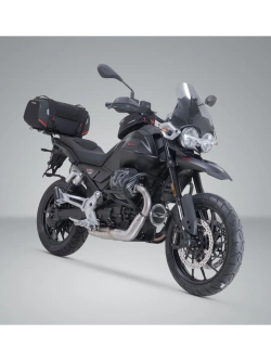 Zestaw: torba na tył Rackpack + stelaż Adventure-Rack SW-Motech Moto Guzzi V85 TT Strada (24-) [poj.: 32,0-42,0 l]