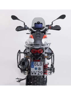 Zestaw: kufry boczne 37/45 + kufer centralny + stelaże TRAX ADV SW-Motech Moto Guzzi V85 TT (24-) czarne