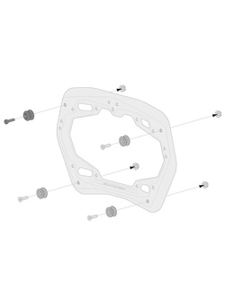 Zestaw: kufry boczne + stelaże EVO ABS ® Aero System Sw-Motech do BMW F 650 GS / Dakar (-07), G 650 GS / Sertao (11-15) [pojemność: 2 x 25 L]