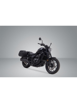 Zestaw: sakwy boczne Legend Gear LH1/ LH1 + stelaż LH1/ LH1 Sw-Motech do Hondy CMX 1100 Rebel (20-)/ CMX 1100 SE Rebel (24-) [pojemność: 39 l]