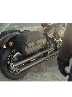 Zestaw: sakwa boczna Legend Gear LH2 ze stelażem SLH HARLEY-DAVIDSON Softail Fat Bob (FXFB) (17-20) [na lewą stronę]