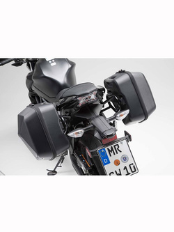 Zestaw: kufry boczne plastikowe + stelaż URBAN ABS SW-MOTECH Kawasaki Ninja 650/ Z 650 (16-)[pojemność: 2 x 16,5l]