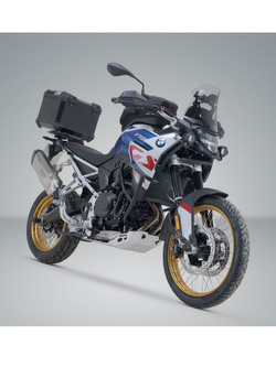 Zestaw: kufer centralny TRAX ADV + stelaż Street-rack SW-MOTECH BMW F 900 GS (24-) (pojemność 38 L) czarny
