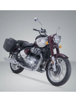 Zestaw: kufry boczne plastikowe Urban ABS + stelaże SLC SW-Motech Royal Enfield Classic 650 (25-) [poj.: 2 x 16,5l]