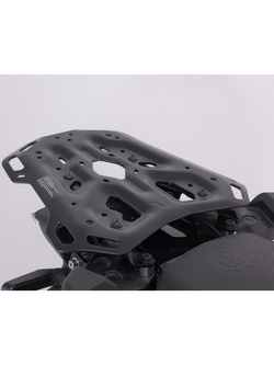 Zestaw: kufer centralny srebrny TRAX ADV + stelaż Adventure-rack SW-Motech BMW R 1300 GS (23-)/ Adventure (24-) [poj.: 38 L, do oryginalnego mocowania BMW]