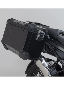Zestaw: kufry boczne + kufer centralny TRAX ADV + stelaże SW-Motech BMW R 1300 GS Adventure (24-) czarne