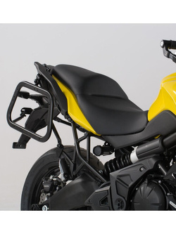 Zestaw: kufry boczne 45/45L + kufer centralny 38L Trax Adv + stelaże SW-MOTECH do Kawasaki Versys 650 (15-) czarne