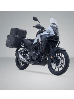 Zestaw: kufry boczne DUSC L + kufer centralny DUSC L + stelaże PRO + stelaż Street-Rack SW-Motech Honda CB 500 X (13-), NX 500 (24-) [poj.: 3 x 41l]
