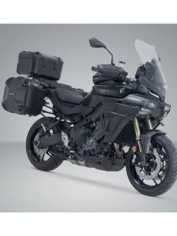 Zestaw: kufry boczne DUSC L + kufer centralny DUSC L + stelaże PRO + stelaż Adventure-Rack SW-Motech Yamaha Tracer 9/ GT/ GT+ (24-) [poj.: 3 x 41l]