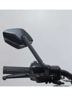 Lusterka motocyklowe długie Sw-Motech Sport na koniec kierownicy Harley Davidson Road Glide (24-) czarne