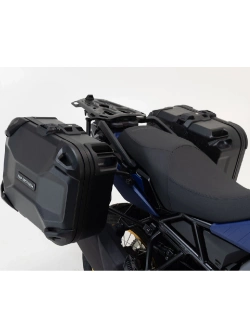 Zestaw: kufry boczne DUSC M i L + stelaże PRO SW-Motech BMW F 800/ 750/ 650 GS (07-18) [poj.: 33l + 41l]