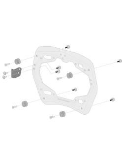Zestaw: kufry boczne + stelaże PRO TRAX ADV SW-Motech KTM (wybrane modele) czarne [poj.: 2 x 37 L]