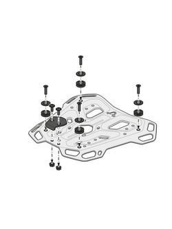 Stelaż centralny Adventure-Rack SW-MOTECH Ducati Multistrada V4 / S / S Sport / V4 Pikes Peak (20-)/ Rally (23-)