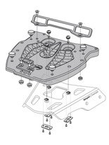 Płyta montażowa na Alu-Rack SW-MOTECH pod kufer centralny SHAD