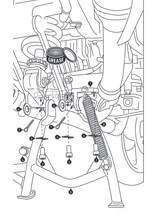 Podstawka centralna SW-MOTECH Yamaha TDM 900 [01-09]