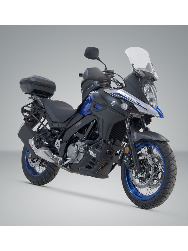 Zestaw: kufer centralny plastikowy Urban ABS + stelaż Street-Rack SW-MOTECH  Suzuki DL 650 V-Strom / XT (16-) (pojemność 16-29 L) | SW-Motech