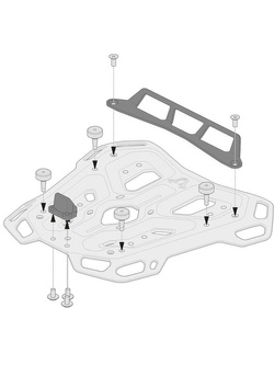 Adapter do Adventure-Rack SW-MOTECH pod kufer centralny GIVI Monolock