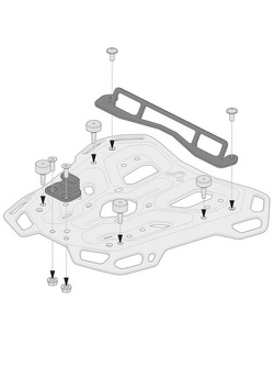 Adapter do Adventure-Rack SW-MOTECH pod kufer centralny Shad SH26 do SH46