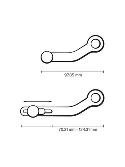 Dźwignia zmiany  biegów SW-MOTECH BMW R 1200 R (14-18), R 1200 RS (15-18), R 1250 R / RS (19-)