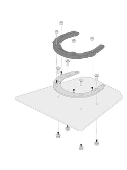 Mocowanie torby na tył na tankringu na stelaż Steel-Rack Sw-Motech