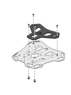 Stelaż centralny Adventure-Rack SW-MOTECH Ducati Multistrada V4 / S / S Sport / V4 Pikes Peak (20-)