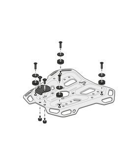 Stelaż centralny Adventure-Rack SW-MOTECH Triumph Tiger 900/ GT/ Rally/ Pro (19-) / 1200 GT Explorer, 1200 GT / Pro / Rally Explorer / Rally Pro (22-), Tiger 850 Sport (21-)