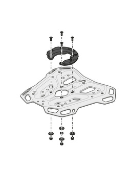 Stelaż centralny Adventure-Rack SW-MOTECH Voge 300 Rally LX300GY-G (22-)