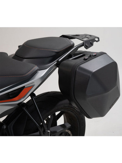 Zestaw: kufer boczny plastikowy URBAN ABS + stelaż SLC SW-MOTECH do KTM 790 Duke (18-)/ 890 Duke / R (19-)[pojemność: 16,5l; na lewą stronę]