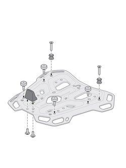 Zestaw: kufer centralny DUSC XL + stelaż Adventure-rack SW-Motech Yamaha Niken GT (22-) [poj.: 55l]