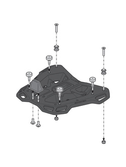 Zestaw: kufer centralny DUSC XL + stelaż Street-rack SW-Motech BMW F 900 R/ XR (19-) [poj.: 55l]