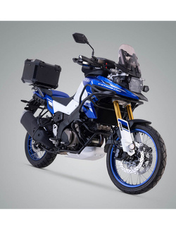 Zestaw: kufer centralny TRAX ADV + stelaż Adventure-rack SW-MOTECH Suzuki V-Strom 1000 / XT WDD0 (16-), V-Strom 1050/XT (19-) , V-Strom 650XT (17-), V-Strom 1050DE (23-) (pojemność 38 L) czarny 