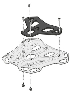 Zestaw: kufer centralny plastikowy Urban ABS + stelaż SW-MOTECH do Honda CL500 (23-) [pojemność 16-29 L]