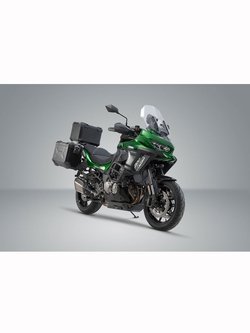 Zestaw: kufry boczne 45/45/38 + kufer centralny TRAX ADV + stelaże SW-MOTECH Kawasaki Versys 1000 (18-) [pojemność: 2 x 45 L + 38]