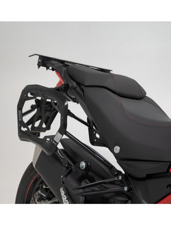 Zestaw: kufry boczne DUSC L + stelaże PRO SW-MOTECH do motocykla Ducati Multistrada V2 / S (21-), Multistrada 950 / S (16-), Multistrada 1200 / S (15-17), 1200 Enduro (16-18), 1260 Enduro (16-) [pojemność 2 x 41l]