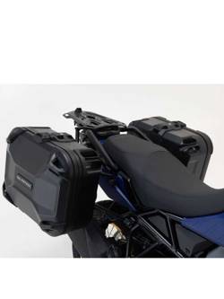 Zestaw: kufry boczne DUSC M + stelaże PRO SW-MOTECH do motocykla Yamaha MT-07 Tracer / Tracer 700 (16-), Tracer 7 (21-) [pojemność 2 x 33 l]